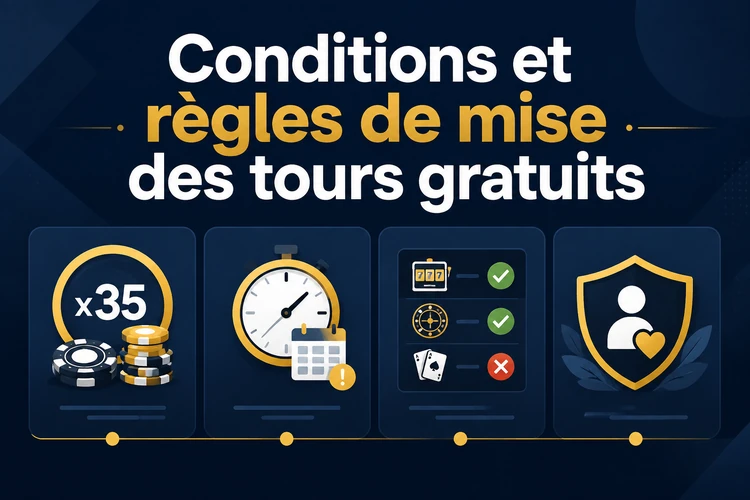 Conditions d'attribution et règles de mise des tours gratuits
