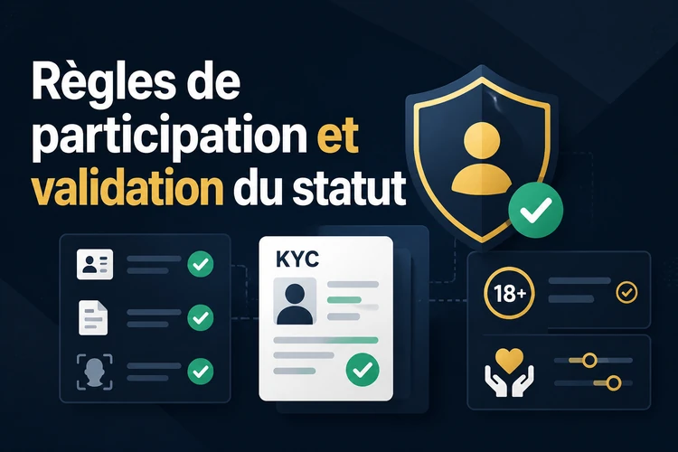 Règles de participation et validation du statut